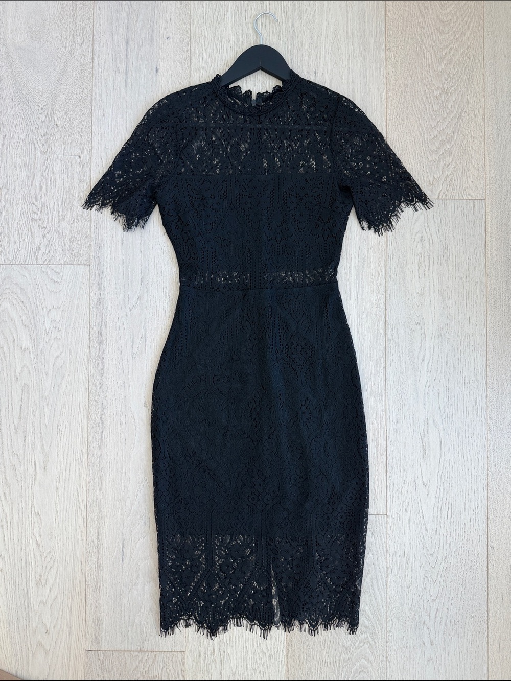 Lulu's Black Lace Dress